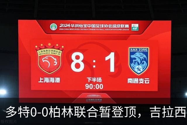 多特0-0柏林联合暂登顶，吉拉西错失良机